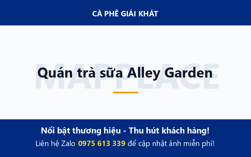 Quán trà sữa Alley Garden
