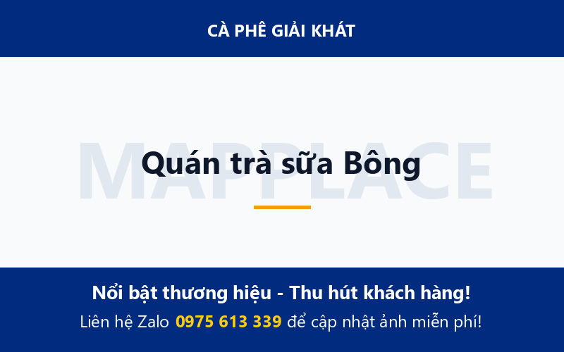 Quán trà sữa Bông