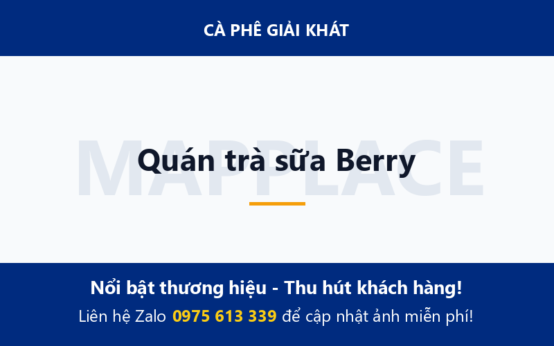 Quán trà sữa Berry