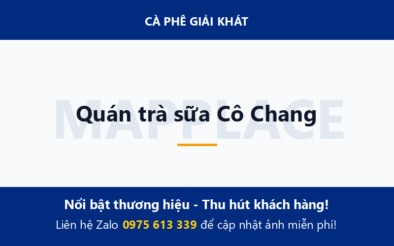 Quán trà sữa Cô Chang