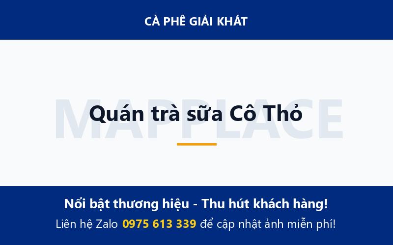 Quán trà sữa Cô Thỏ