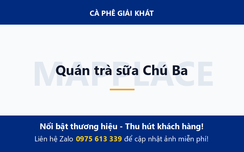 Quán trà sữa Chú Ba