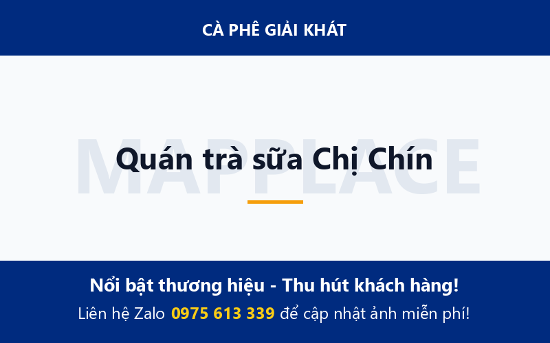 Quán trà sữa Chị Chín