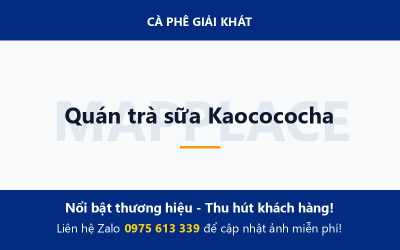 Quán trà sữa Kaocococha