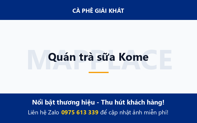 Quán trà sữa Kome