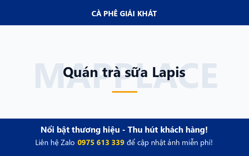 Quán trà sữa Lapis
