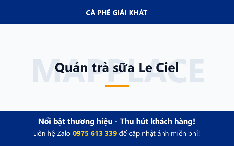 Quán trà sữa Le Ciel