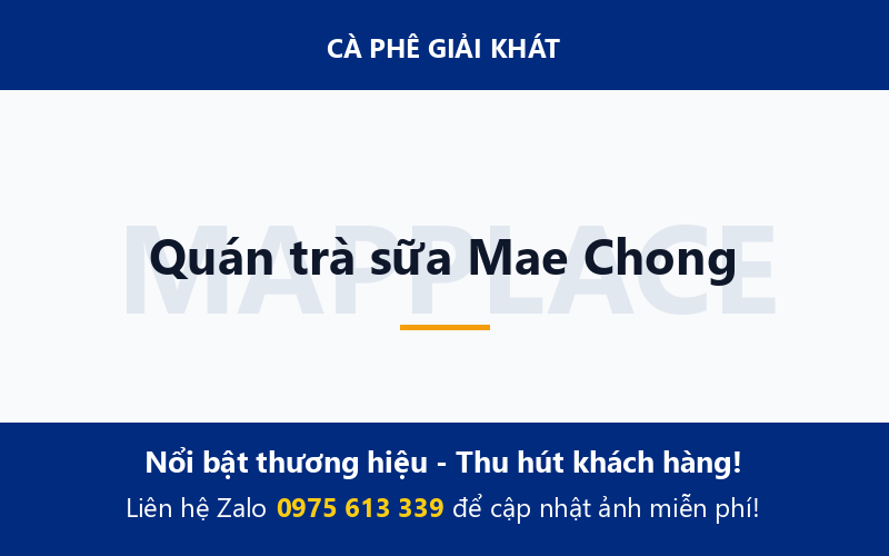 Quán trà sữa Mae Chong