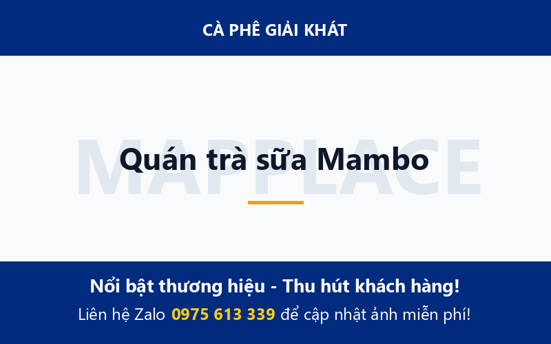 Quán trà sữa Mambo