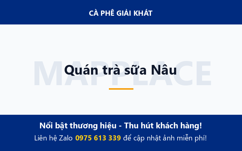 Quán trà sữa Nâu