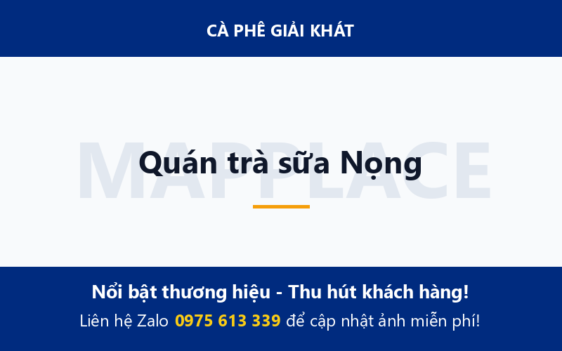 Quán trà sữa Nọng
