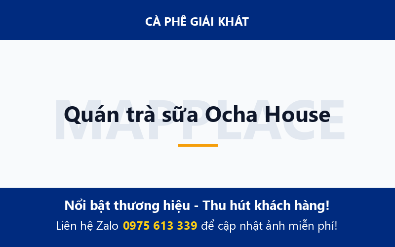 Quán trà sữa Ocha House