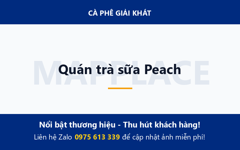Quán trà sữa Peach
