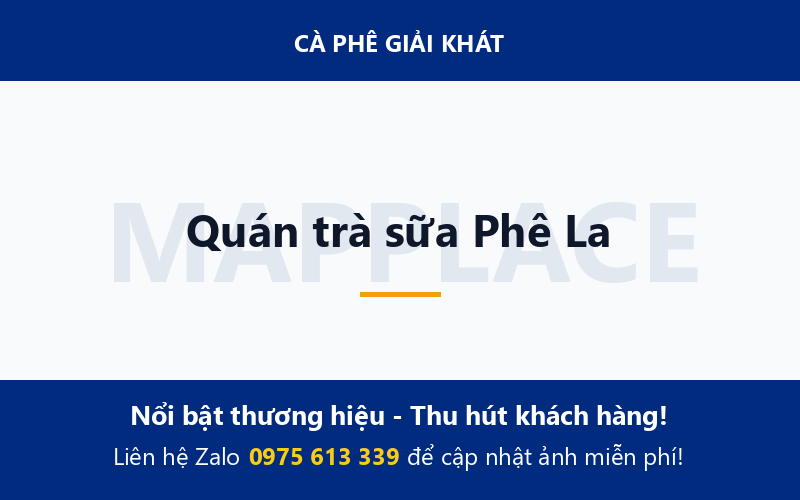 Quán trà sữa Phê La