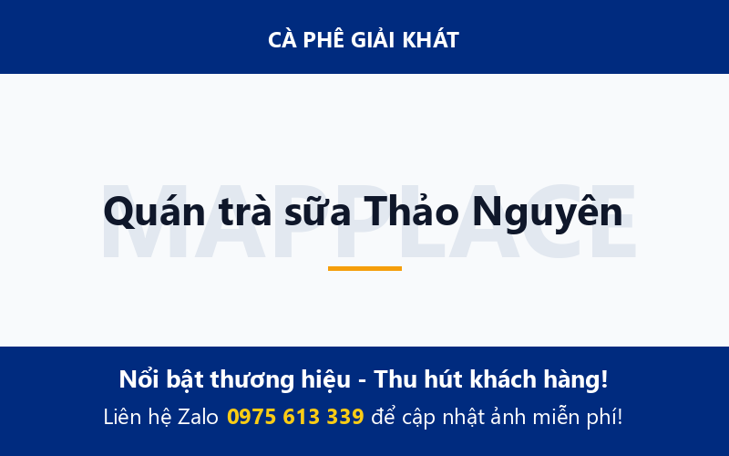 Quán trà sữa Thảo Nguyên