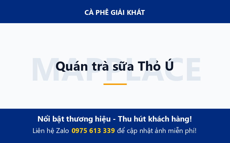 Quán trà sữa Thỏ Ú
