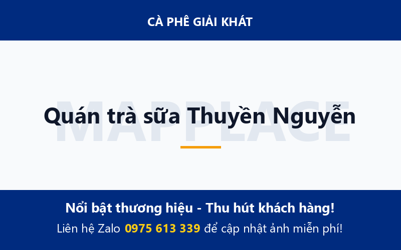 Quán trà sữa Thuyền Nguyễn