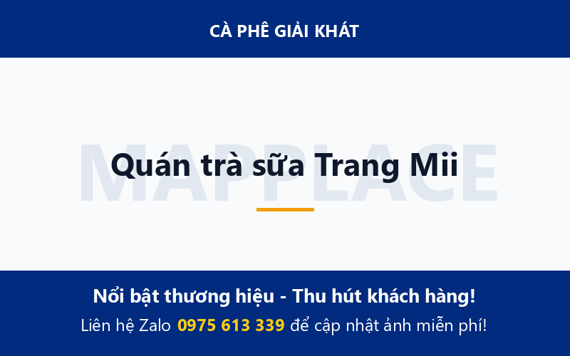 Quán trà sữa Trang Mii