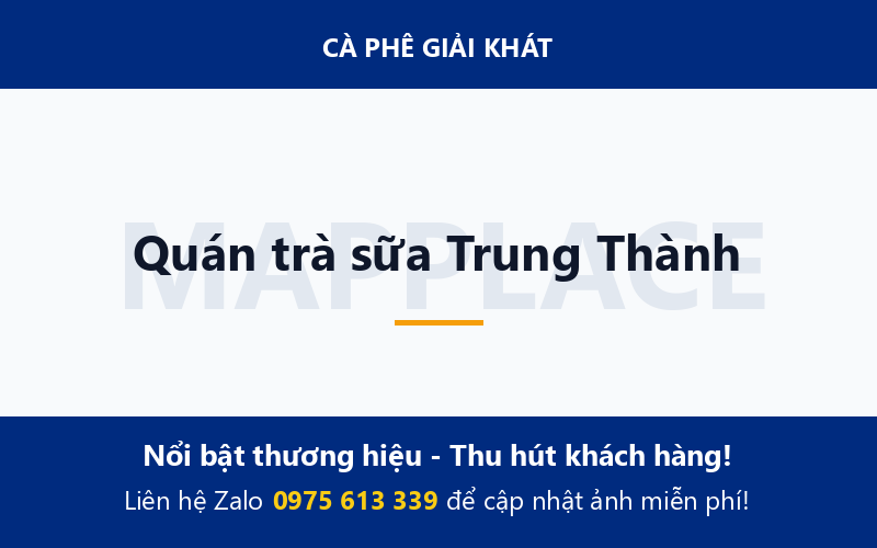 Quán trà sữa Trung Thành