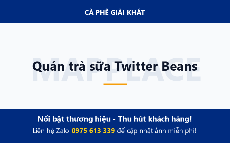 Quán trà sữa Twitter Beans