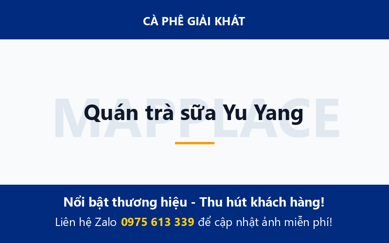 Quán trà sữa Yu Yang