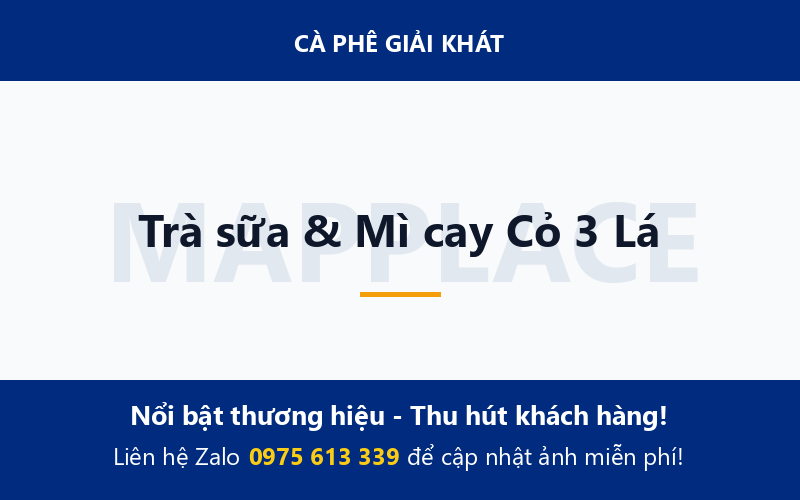 Trà sữa & Mì cay Cỏ 3 Lá