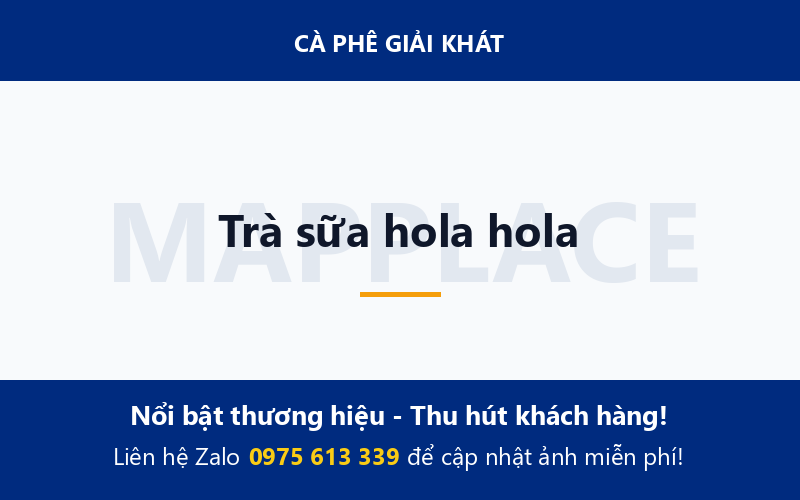 Trà sữa hola hola