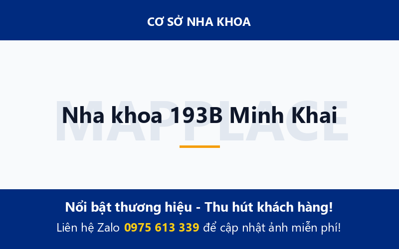 Nha khoa 193B Minh Khai