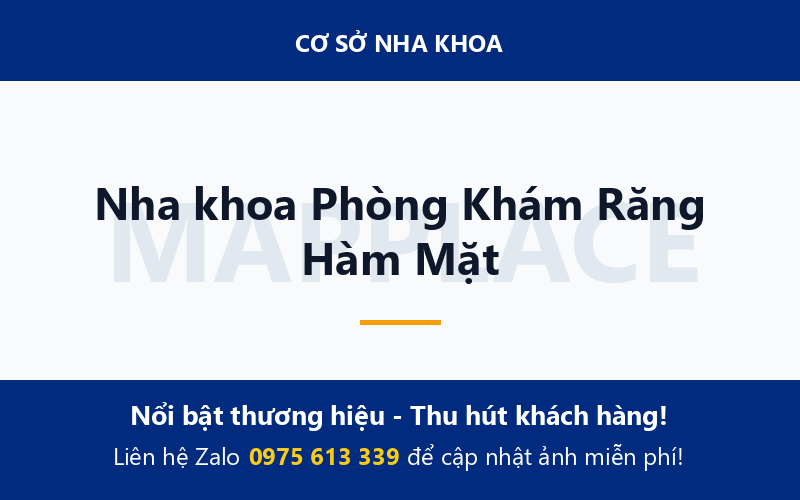 Nha khoa Phòng Khám Răng Hàm Mặt