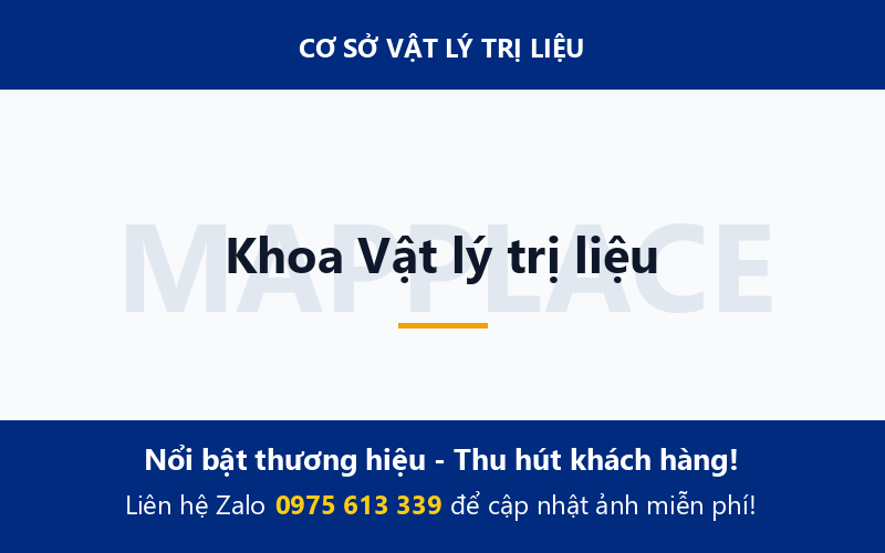 Khoa Vật lý trị liệu