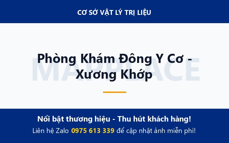Phòng Khám Đông Y Cơ - Xương Khớp