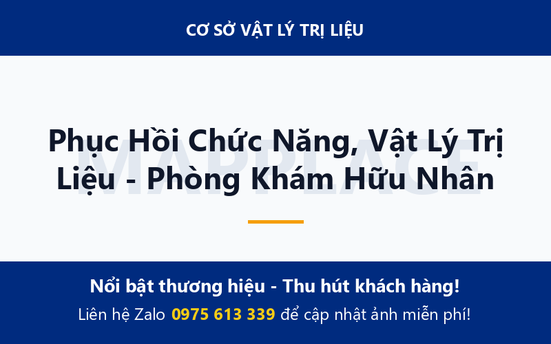 Phục Hồi Chức Năng, Vật Lý Trị Liệu - Phòng Khám Hữu Nhân