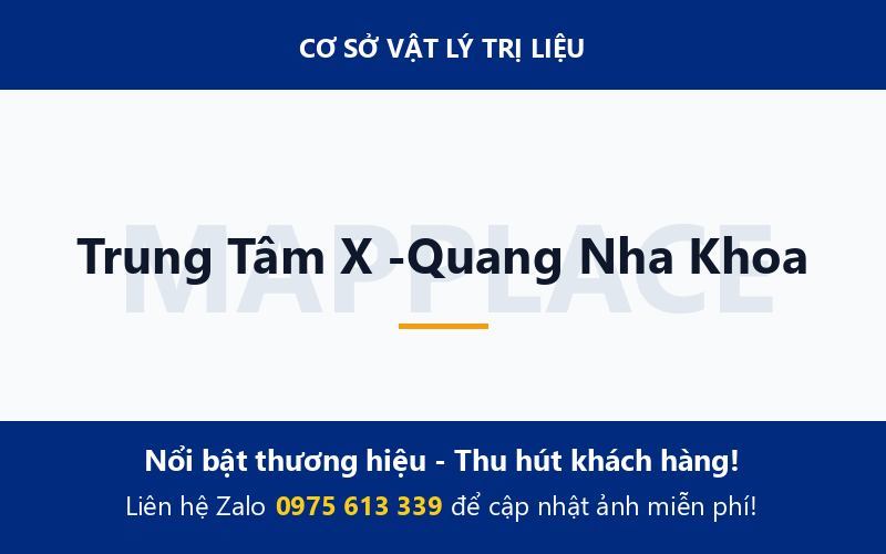 Trung Tâm X -Quang Nha Khoa