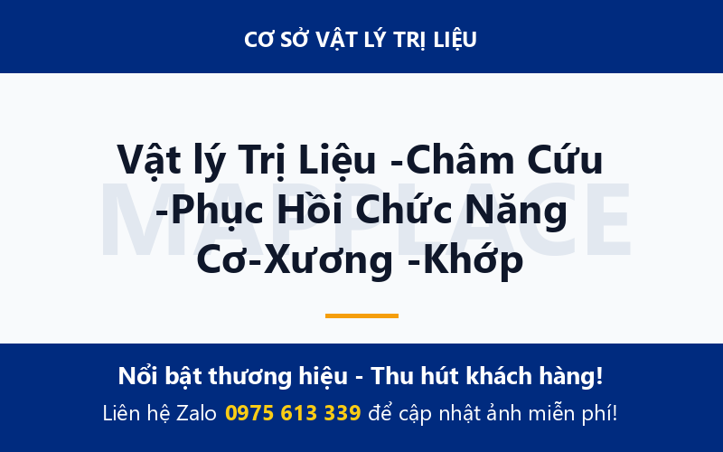Vật lý Trị Liệu -Châm Cứu -Phục Hồi Chức Năng Cơ-Xương -Khớp