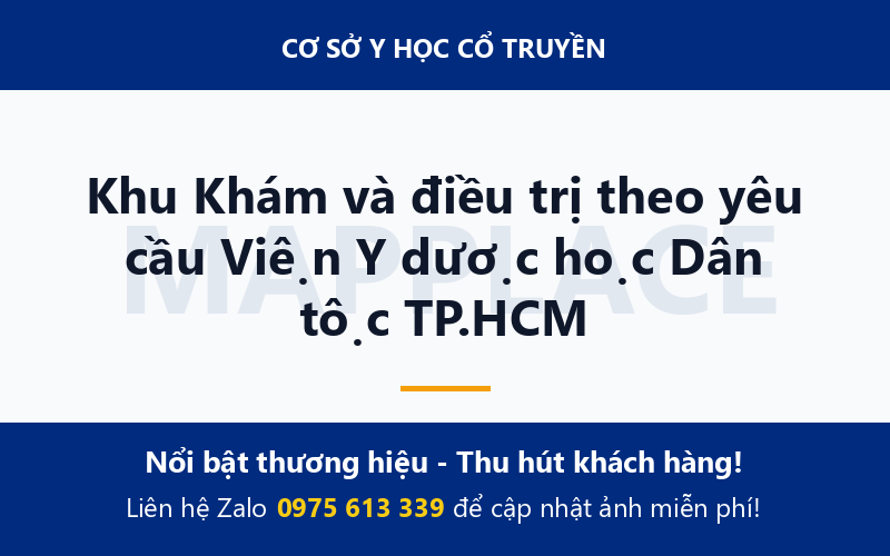 Khu Khám và điều trị theo yêu cầu Viện Y dược học Dân tộc TP.HCM
