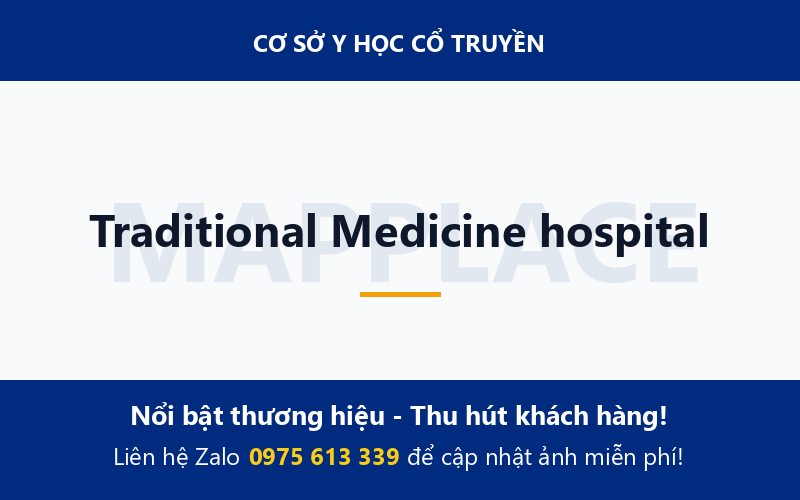 Traditional Medicine hospital