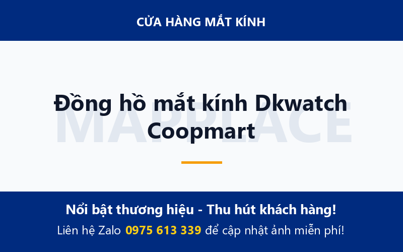 Đồng hồ mắt kính Dkwatch Coopmart