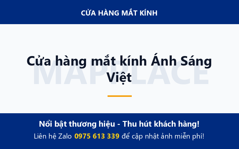 Cửa hàng mắt kính Ánh Sáng Việt