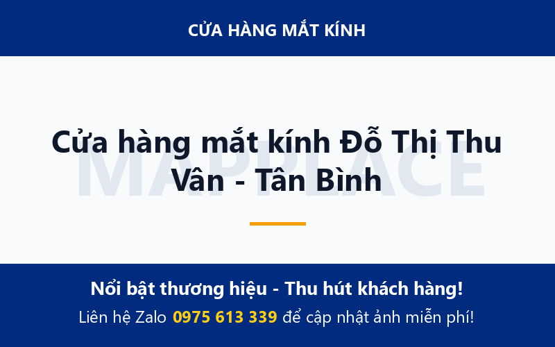 Cửa hàng mắt kính Đỗ Thị Thu Vân - Tân Bình