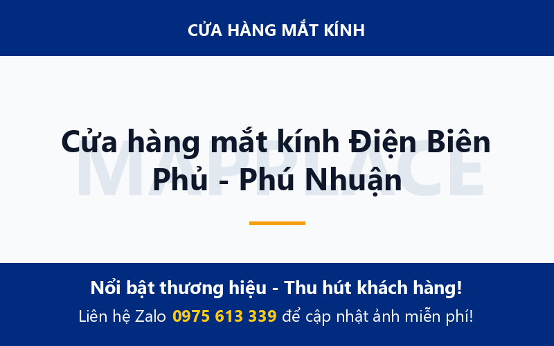 Cửa hàng mắt kính Điện Biên Phủ - Phú Nhuận