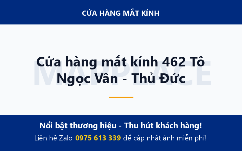 Cửa hàng mắt kính 462 Tô Ngọc Vân - Thủ Đức