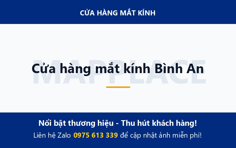 Cửa hàng mắt kính Bình An