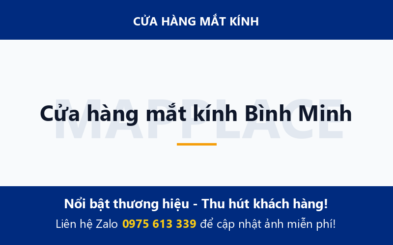 Cửa hàng mắt kính Bình Minh