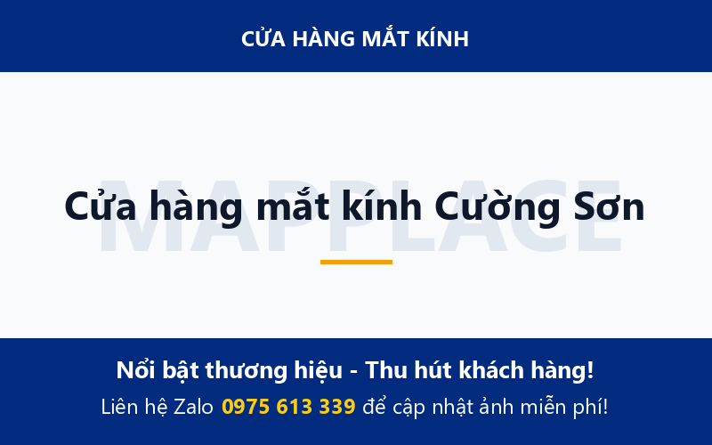 Cửa hàng mắt kính Cường Sơn