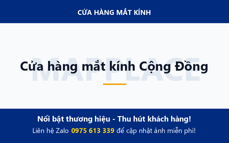 Cửa hàng mắt kính Cộng Đồng