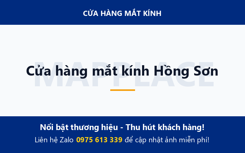 Cửa hàng mắt kính Hồng Sơn