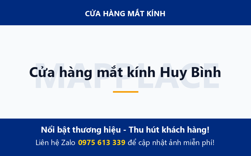 Cửa hàng mắt kính Huy Bình