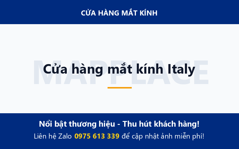 Cửa hàng mắt kính Italy