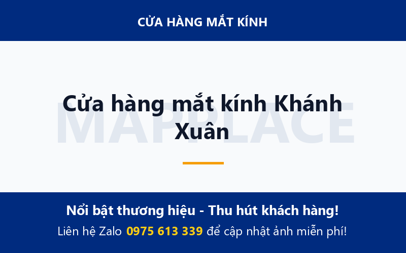 Cửa hàng mắt kính Khánh Xuân