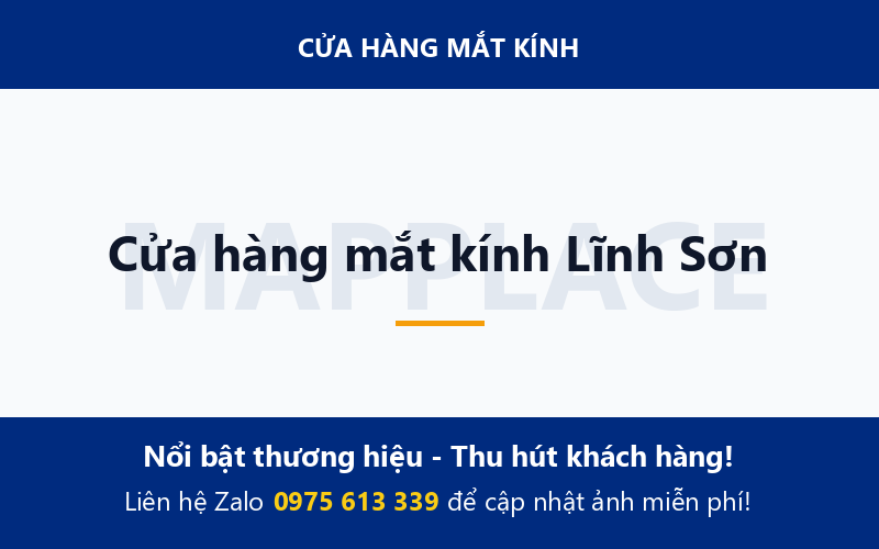 Cửa hàng mắt kính Lĩnh Sơn